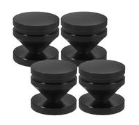 GALPADA 4 Sets Speaker Anti- Pads with Aluminium Alloy Material for CD Players and Turntables, Black Speaker Isolation Feet for Home Theaters and Professional Recording Studios,