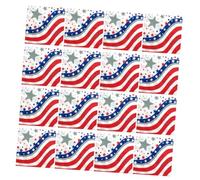 GALPADA 40 Sheets Independence Day Napkin Flag Paper Towel Red Blue Stripes Five Star Design Party Supplies Home Hotel Kitchen Napkin Festival Decorative Printing