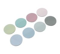 GALPADA 400 Sheets round Pet Memo Stickers with Removable Adhesive, Re-positioning Note Reminder Stickers for School and Office Use, Assorted Colour Self-stick Notes
