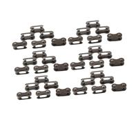GALPADA 40Pcs Bike Chain Connector Quick Release Joint Heavy Duty Roller Link for Single Speed Cycles Dark Brown Bulk Pack