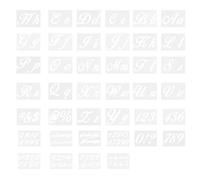 GALPADA 40pcs Drawing Template Letters Stencils Set Made of Sturdy Pet Material for Scrapbooking and Planner Use, Cultivating Hands-on Ability and Pattern Recognition