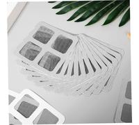 GALPADA 40pcs Floor Drain Covers Adhesive Hair Catcher Stickers Square Mesh Drain Screens for Shower Sink Tub Easy Instant Fit Filter Protectors