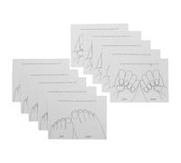 GALPADA 40Pcs Nail Tip Sample Cards with Hand and Foot Display Models Small Reusable Nail Art Practice Boards for Gel Polish Chart Pedicure Display Tools for Salon Use