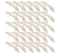 GALPADA 40pcs Pirate Themed Paintable Wooden Swords Kit, Unfinished Lightweight Wood Pieces for Creative Playtime and Arts Crafts, Portable Wooden Decoration Set