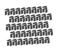 GALPADA 40pcs Plastic Cable Clips Cable Holder for Microphone Cord Clamp Phone and Tablet Stand Clips for Microphone Pole and Office Use