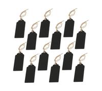 GALPADA 40PCS Wooden Double-Sided Blackboard Hanging Small Chalkboard Message Board for DIY Home Decoration Lightweight Erasable Writing Board for Parties Weddings Garden Signs and Crafts