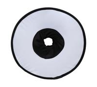 GALPADA 45cm Foldable Ring Shape Light Diffuser Sock with Magnet and Hook Loop Design, Fabric Softbox for Photography and Video Lighting, Prevent Light Leakage, Portable with Zipper Bag,