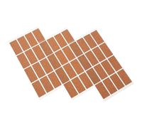 GALPADA 48pcs Cork Storage Labels for Food with Long Serving Life, Brown Self-Adhesive Food Stickers for Home and Daily Life, Sturdy Freezer Labels for Kitchen Pantry Organisation