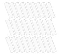 GALPADA 48pcs Self-Adhesive Label Pocket Sleeves Clear Index Card Holders for Library Bookshelf Pantry Organization School File Management