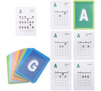 GALPADA 49pcs Educational Guitar Chord Chart for Beginners Teachers Reference Poster Coated Paper for Quick Practice for Learning Guitar Skills Suitable for Electric and Acoustic