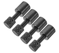 GALPADA 4pcs Adjustable Screw Jack Pad for Hand Lifting Jack with 3t Capacity Steel Material Spiral Self-locking Structure Flat Enlarged Contact Area for Precision Height Adjustment