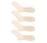GALPADA 4pcs Adjustable Wooden Sock Blockers for Knitting Sock Shaping Display Stand for Handmade DIY Crafts Stretching and Shape Retention Knitting Tool