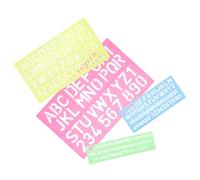 GALPADA 4pcs Alphabet and Number Tracing Boards for Smooth Plastic Letter Stencils for Writing Practice Early Educational Tool to Enhance Concentration and Recognition Skills