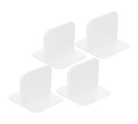GALPADA 4pcs Anti-Skid Playpen Stabilizer Fixing Tools for Boys and Girls, White Plastic Adhesive Floor Base Supports, Non-Marking Playpen Stands for Child Safety and Home Use