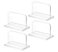 GALPADA 4pcs Aquarium Hood Replacement Parts Acrylic Rectangle Lid Handles with Self Adhesive Backing for Tank Lid Comfortable Grip and Improved Durability for Aquarium Maintenance