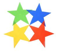 GALPADA 4pcs Assorted Colour Non-slip Pvc Floor Markers Carpet Spot Markers for Player Training, Creative Design with Boundary Setting and Increased Flexibility for Gym Class and Other