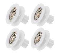 GALPADA 4pcs Bathroom Sliding Glass Door Rollers Kit Shower Door Roller Wheels Pulley Replacement Upper Shaft and Lower Wheel Accessories for Shower Room Sliding