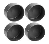 GALPADA 4pcs Bearing Rubber Caps Trailer Wheel Hub Replacement Black Rubber Optimal Protection Snug Fit for Boat Trailers Marine Environment