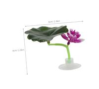 GALPADA 4Pcs Betta Fish Resting Leaf Hammock with Suction Cups Floating Artificial Aquarium Bed for Spawning and Relaxation