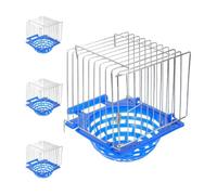 GALPADA 4pcs Bird Breeding Cage Nest Boxes for Parakeet and Lovebirds with Iron Wire and Plastic Material, Easy to Clean Comfortable Environment, Stylish Design for Hatchery and Bird