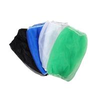 GALPADA 4pcs Birdcage Mesh Cover Net for Parrot Budgie Canary Lightweight Breathable Dustproof Veil Easy Installation Protective Netting for Pet Cage Black White Blue Green