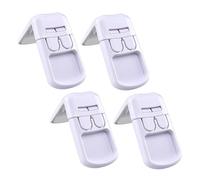 GALPADA 4pcs Childproof Drawer Latches Cabinet Locks for Boy Girl Right Angle Safety Locks for Fridge Cupboards