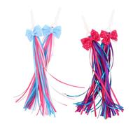 GALPADA 4pcs Colorful Bike Handlebar Streamers Bright Tassels for Bicycle Scooter Decoration Easy Install Ribbon Decors for Outdoor Fun Parties