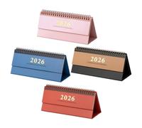 GALPADA 4pcs Creative Standing Flip Binding with Memo Pages Portable Tabletop Calendar for Scheduling Stylish Desk Decor Daily Planning