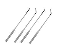 GALPADA 4pcs Curved Aquarium Tweezers Reptile Feeding Tongs for Fish Tank Stainless Steel Terrarium Tools Feeder for Gecko Bearded Dragon