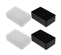 GALPADA 4pcs Desktop Storage Boxes Compartment Cosmetics Storage Boxes Plastic Wear Resistant Strong Load-bearing for Cosmetics and Stationery