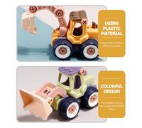 GALPADA 4Pcs DIY Engineering Vehicle for Detachable Nut Assemble Construction Trucks Educational Building Playset for Hand-eye Coordination and Imaginative Outdoor Fun