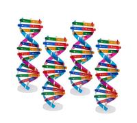GALPADA 4pcs Dna Double Helix Structure Model Kit for Biological Science Teaching DIY Assemble Educational Tool for School Students and Detailed Gene Learning