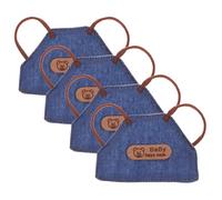 GALPADA 4pcs Dollhouse Clothing Accessories Doll Chef Accessories Doll Clothing Dollhouse Aprons Mini Apron Mini Outfit Outfit for Baking Blue
