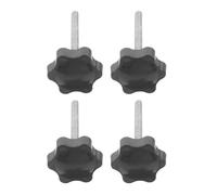 GALPADA 4pcs Drive Walkers Knobs Platform Walker Attachment M6 Hand Tightening Knob Nut Adjustment Easy Installation Plastic Metal Plastic Pad Nuts Outdoor Use