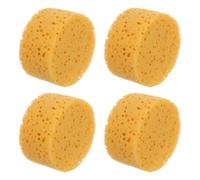 GALPADA 4pcs Drywall Texture Sponge for Wall and Ceiling Repair Compatible Latex Paint and Pigment Yellow Sponge for Renovation Work 4x4x2.3 Inches