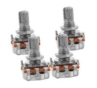 GALPADA 4pcs Electric Guitar Potentiometer with Shaft Durable Tone Control Knobs for Guitar and Bass Audio Compatible with Various Musical Styles