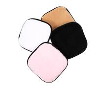 GALPADA 4pcs Facial Sponge Puff Square Makeup Removal Pads Soft Cleaning Tools for Daily Face Washing in White Nude Black and Pink