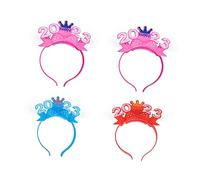 GALPADA 4pcs Glow The Dark Headbands Fiber Optic Hair Accessories for Year Parties for Women and Girls Unique Festival Decoration and Costume Favor