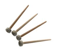 GALPADA 4pcs Gong Mallets Percussion Mallets Made of Wood and Cotton Linen, Finely Made for Enhancing Playing Technique, for Traditional and Contemporary Percussion Instruments Random Random Color