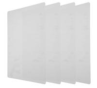 GALPADA 4pcs Grey Silicone Place Mats 400x300mm Non-slip Heat-resistant Table Mats Foldable Reusable Waterproof Placemats for Kitchen and Dining Table Protection