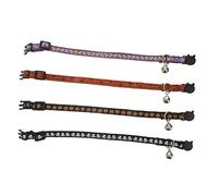 GALPADA 4PCS Halloween Pet Neck Strap Adorable Neck Chains for Cats and Puppies Includes Spider Web and Pumpkin Designs for Pet Accessories