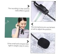 GALPADA 4PCS Head Mounted Condenser Microphone for Voice Amplifier with Earhook Design One Way Sound Pickup Noise Reduction for Clear Audio Lightweight and Portable Accessory