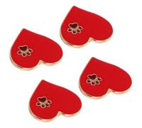 GALPADA 4pcs Heart Paw Brooch Pins for Women Cute Dog Animal Badge Accessories for Bags Jackets Scarves Stylish Versatile Pet Lover