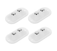 GALPADA 4pcs Heavy Duty Self Adhesive Swivel Caster Wheels Rotation Base for Furniture Bins Storage Boxes Kitchen Appliances with Scratch-resistant Pads