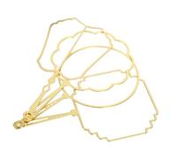 GALPADA 4pcs Hollow Metal Bookmarks Set Vintage Fan Frame Design for DIY Craft Projects Brass Material with Smooth Finish Aesthetic Page Markers for Book Lovers and Creative Readers