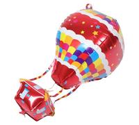 GALPADA 4pcs Hot Air Balloon Shape Balloons Made of Aluminum Foil Unique Three-dimensional Effect, Reusable and Easy to Decorate, for Birthday Party Decor and Special Events