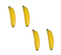 GALPADA 4pcs Inflatable Banana Pool for PVC Floating Swimming Inflatables Lifelike Yellow Beach Safe Creative Photo Prop for Summer Water Fun