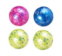 GALPADA 4pcs Inflatable Star Pattern Balls Lightweight for Outdoor Playground Sports Fun Safe Plaything Gift Random Color