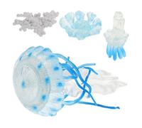 GALPADA 4pcs Jellyfish Simulation Aquarium Ornaments Floating Sea Creature Models for Learning Cognitive Development Fish Tank Decorations Educational Ocean Animal