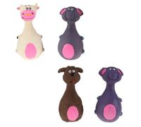 GALPADA 4pcs Latex Dog Sound for Pets, Interactive Squeaky Chewing for Fun and Training, Sturdy Pet Noise as Gift for Dogs Random Color